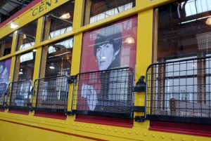 George Harrison and tea vehicle window graphics