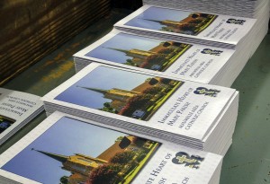 Printed brochures for Immaculate Heart of Mary