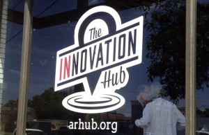 Innovation Hub window graphics
