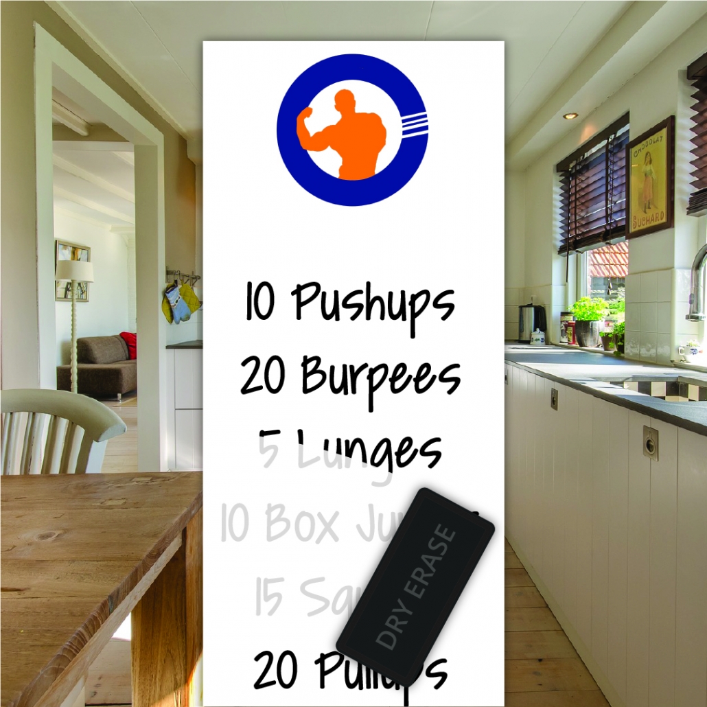 home workout mockup